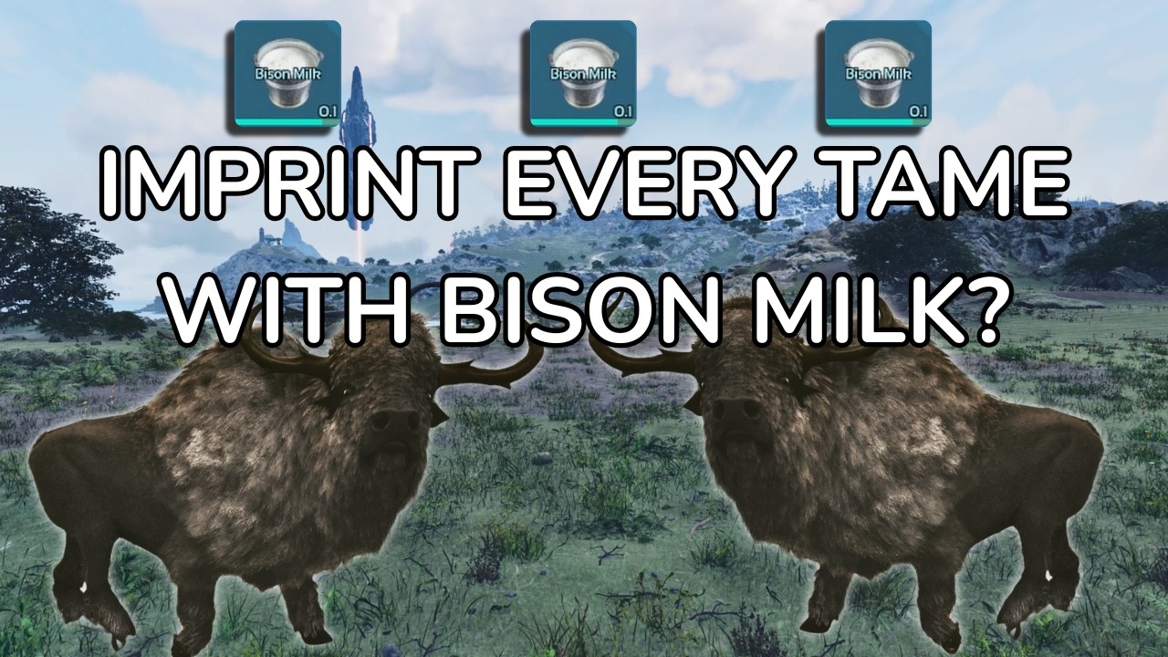Can you imprint every tame with bison milk? | Ark Survival Ascended