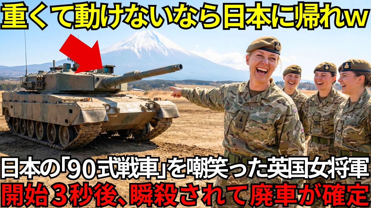 「アニメの国のおもちゃでしょ？」日本の90式を「ガソタソク」と舐めた英女性将校が開始３秒…絶望し震え上がり全滅した理由【海外の反応】