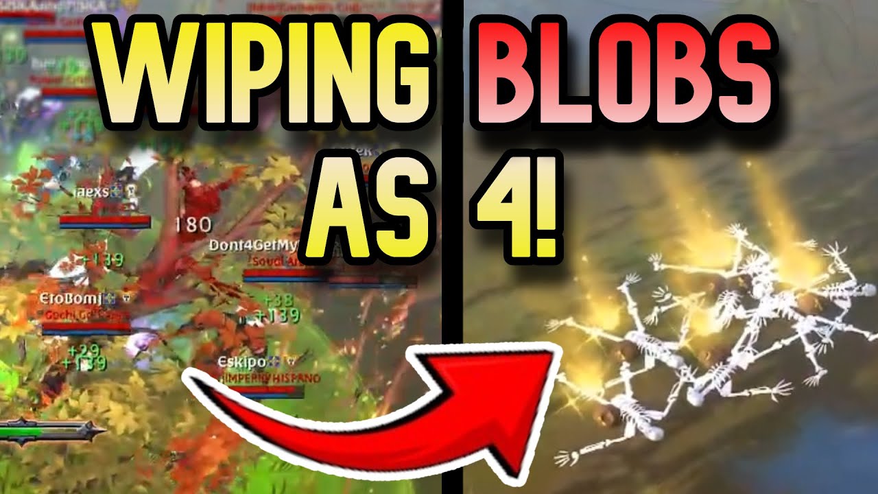 4 vs BLOBS | Fighting multiple BLOBS as only 4!