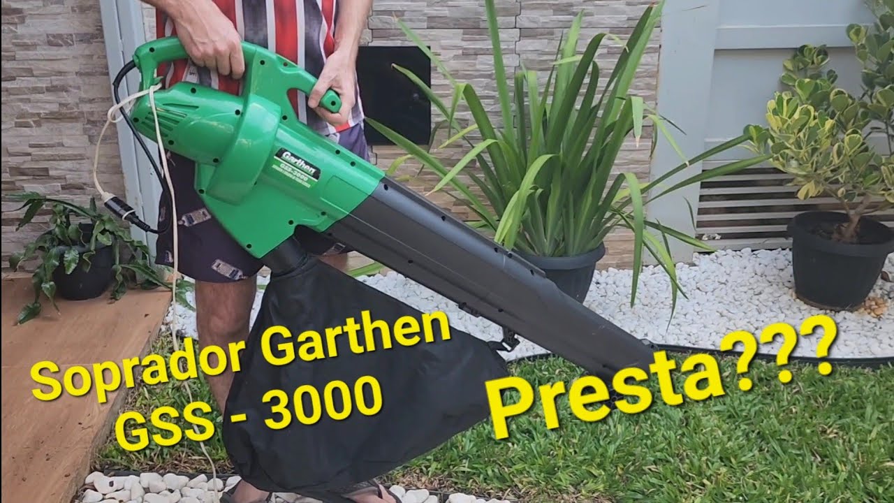 Unbox e teste de soprador de folhas Garther
