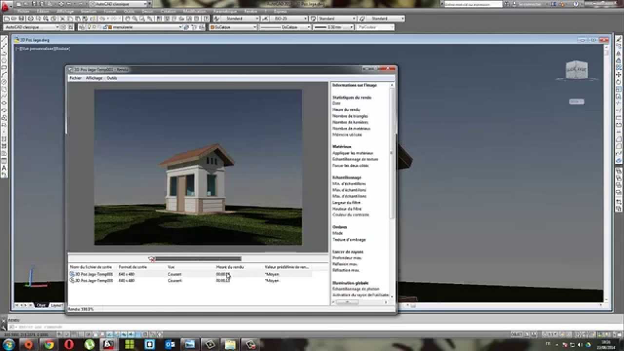 Rendu réaliste avec Autocad | Tutoriel Francais