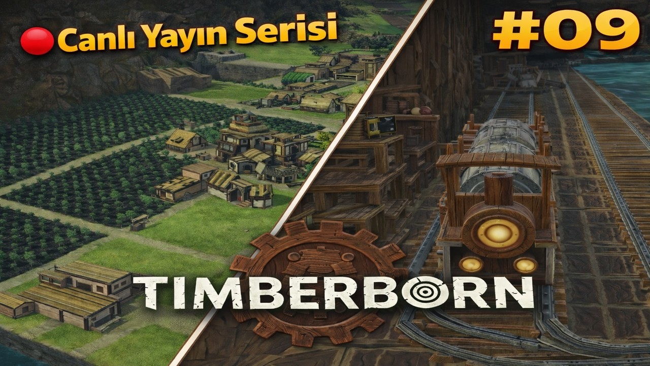 #09 | 🔴Timberborn Yeni Şehirler!!!...| Canlı Yayın Serisi | Şehir Kurma Simülasyon Öğretici Türkçe