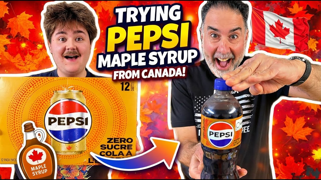 Pepsi Maple Review 🇨🇦 | Zero Sugar vs Full Sugar Maple Cola Taste Test
