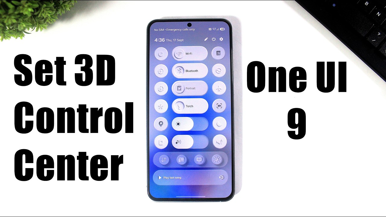 Настройка 3D-центра управления в ONE UI 9 | Применяем 3D-эффект в центре управления Samsung One UI 9