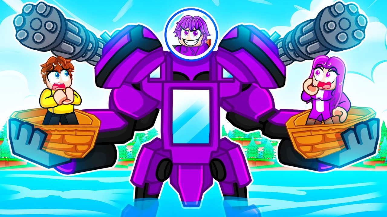 Using an OVERPOWERED MECH in Roblox Build a Boat&hellip;