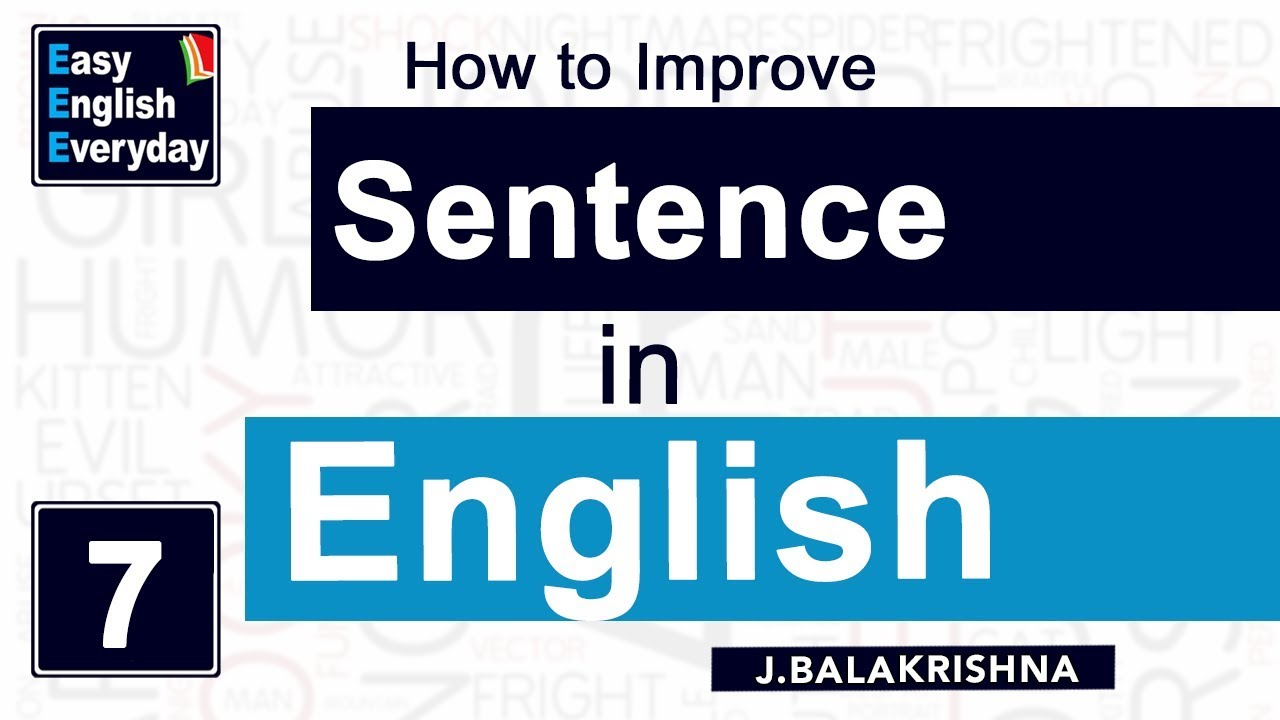 How to Improve Sentence making in English | Online English lessons | Spoken English for Students