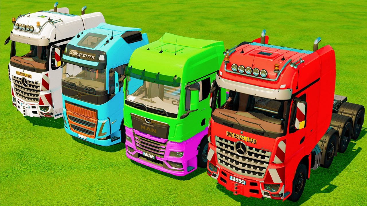 TRANSPORTING DUMP TRUCKS, TANKER TRUCKS & FIRE ENGINE WITH BIG TOW TRUCKS! Farming Simulator 22