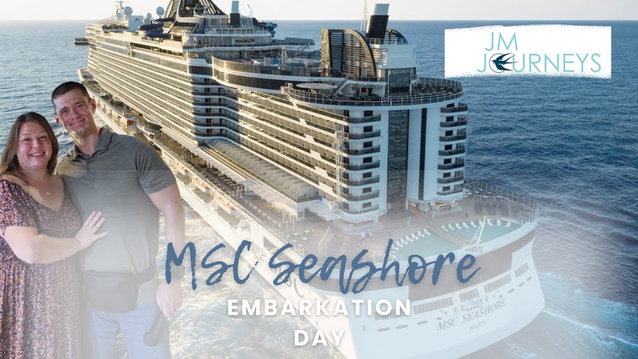 CRUISE DAY 1 MSC Seashore 🚢Embarkation Day at Port Canaveral | First Impressions | Room Tour!!