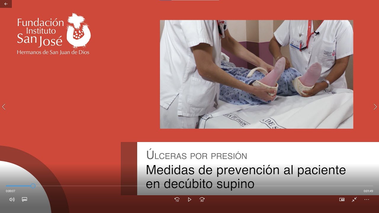 Medidas de prevenci&oacute;n en paciente que se encuentra en dec&uacute;bito supino