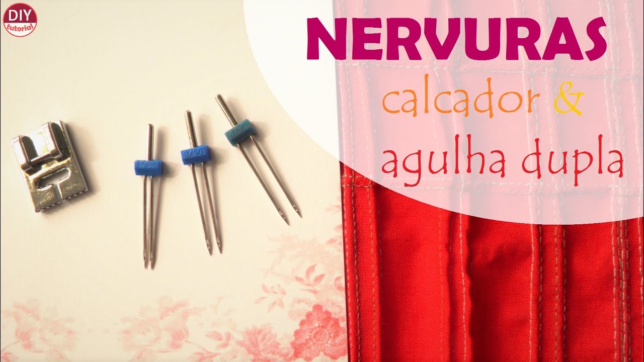 Como fazer nervuras (frisos) com e sem pé calcador e agulha dupla (DIY Tutorial) - VEDA#13