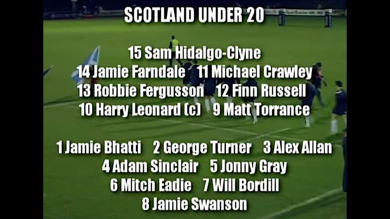 SCOTLAND U20 v FRANCE U20 - INTERNATIONAL RUGBY AT NETHERDALE - 24.2.12 - BORDERS RUGBY TV