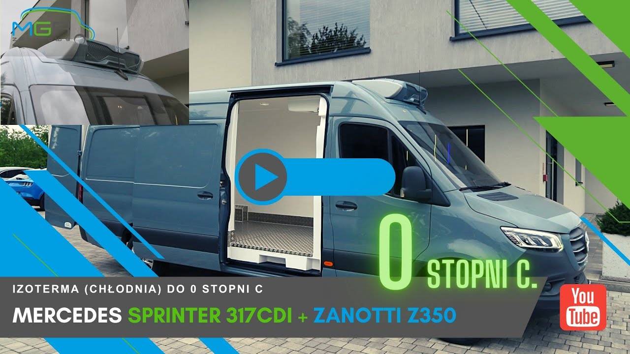 MGR-Zabudowy- zabudowa izotermiczna w Mercedes Sprinter 317CDI +  Zanotti Z350 + zasilanie 230V