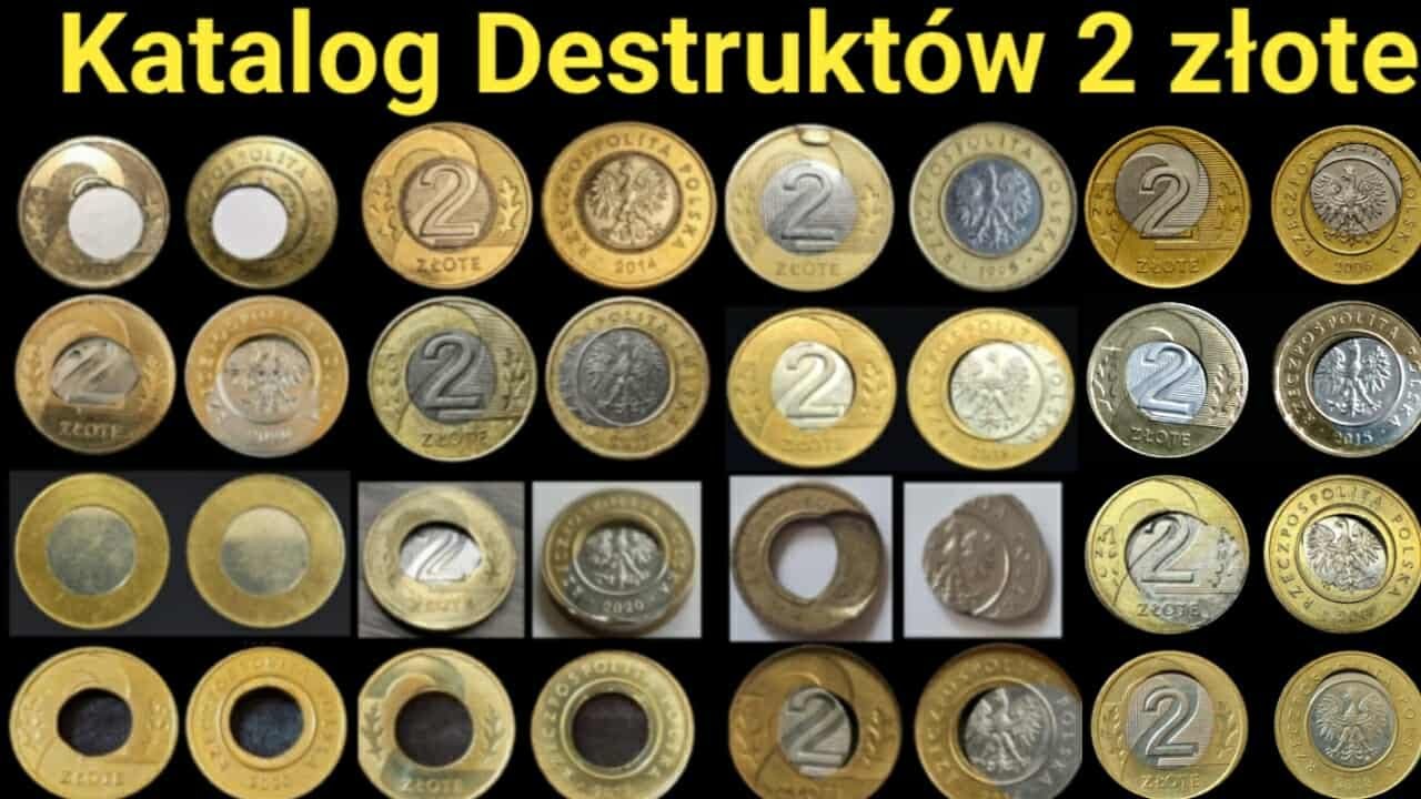 Wielki Katalog destrukt&oacute;w monety 2 złote lata 1995 do 2025 #destrukt #destrukty