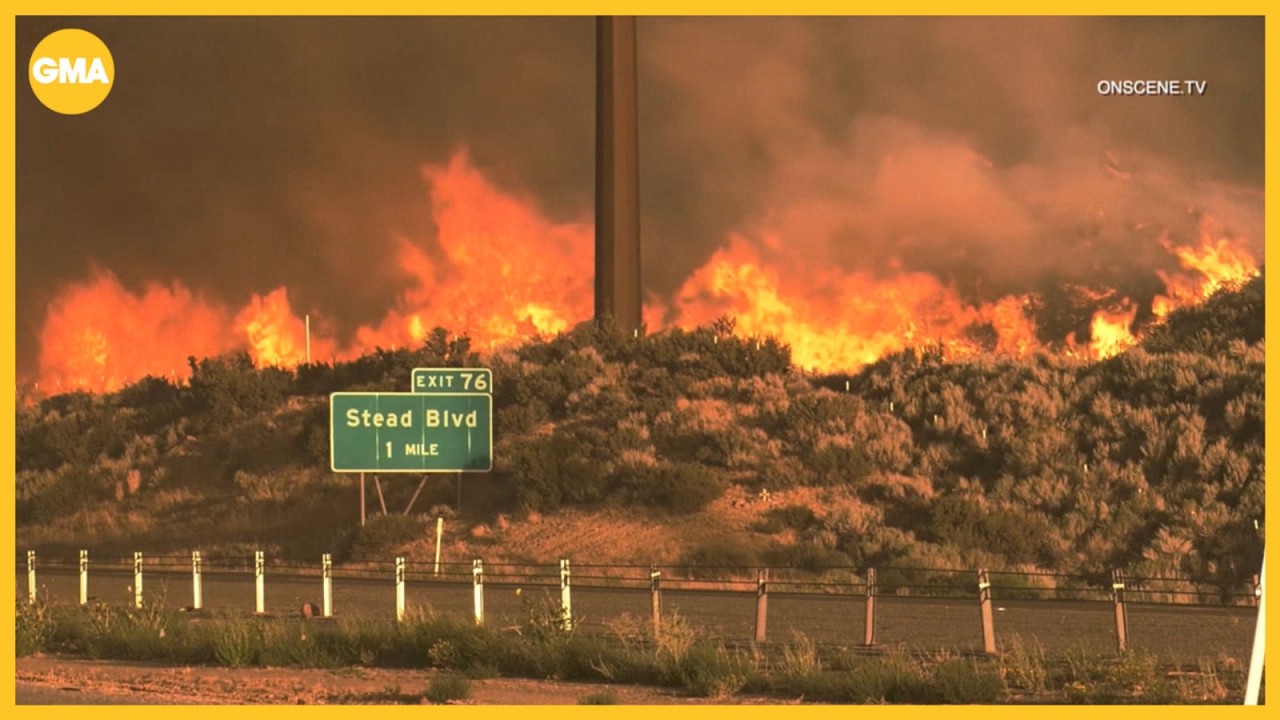Nevada wildfire emergency forces mass evacuation