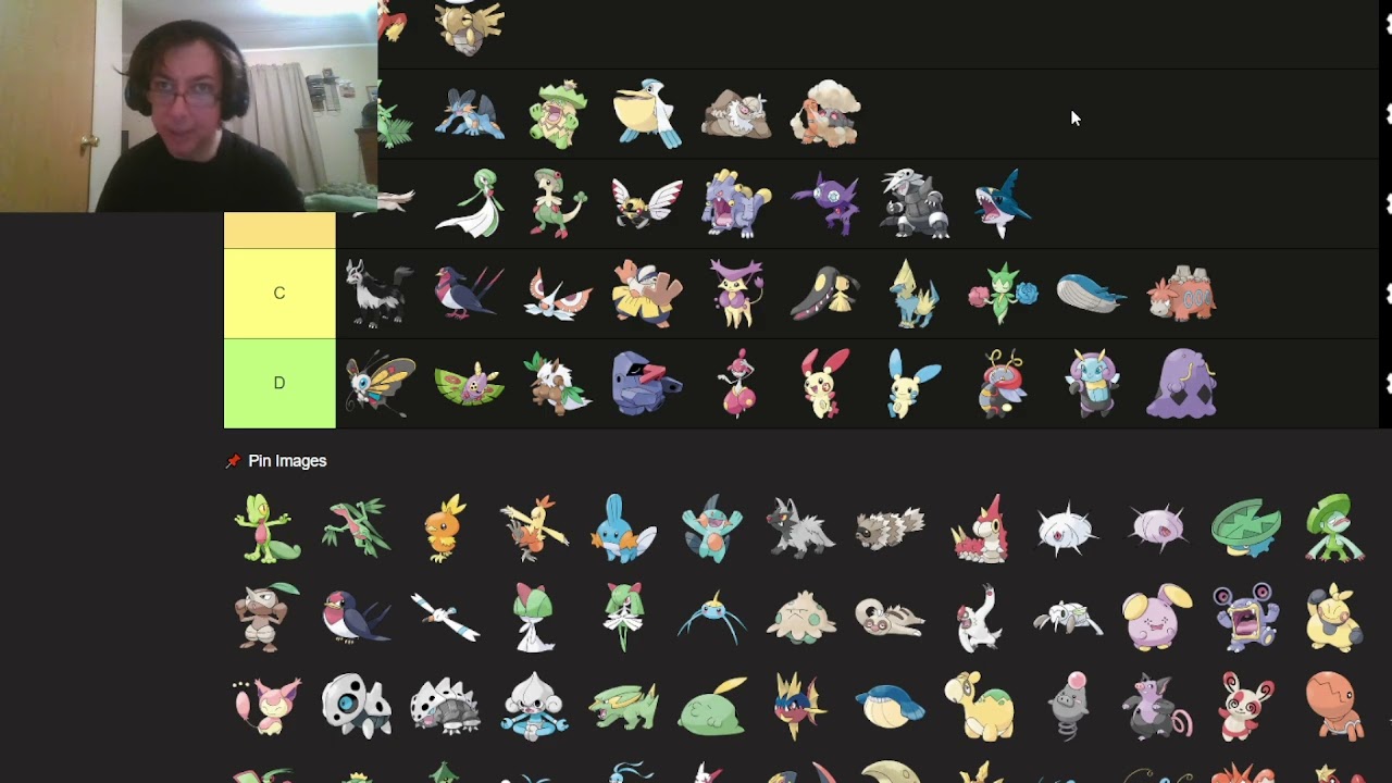 Hoenn pokedex Tierlist