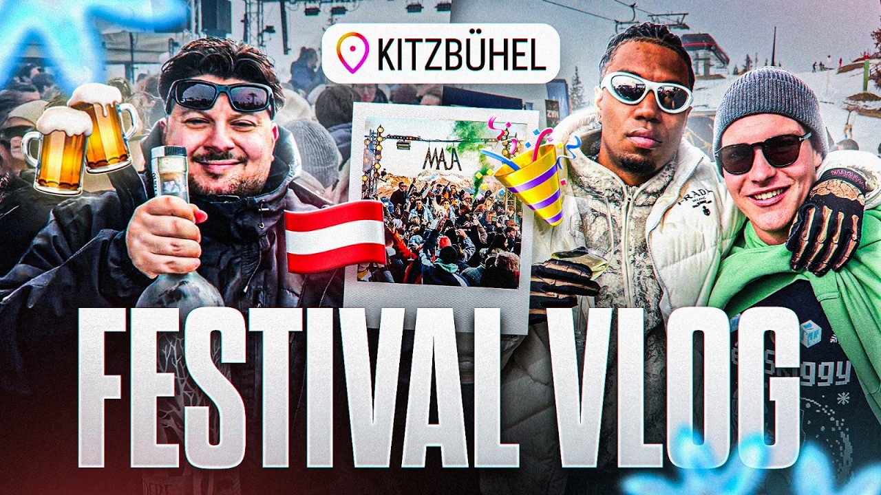 FESTIVAL IM REICHSTEN SKI GEBIET DER WELT!🍾🎉 Kitzbühel CRASHOUT Vlog (Malle Level..)😂⛷️