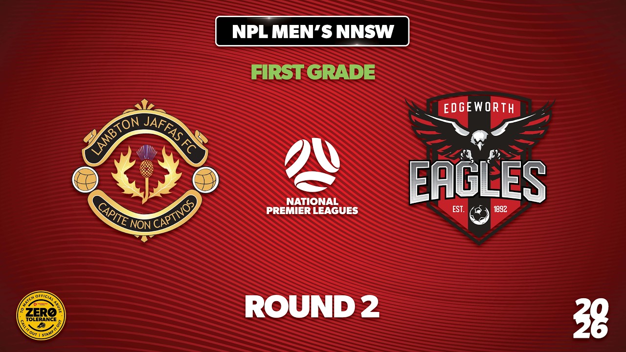 NPL Men's NNSW First Grade Round 2 - Lambton Jaffas v Edgeworth Eagles