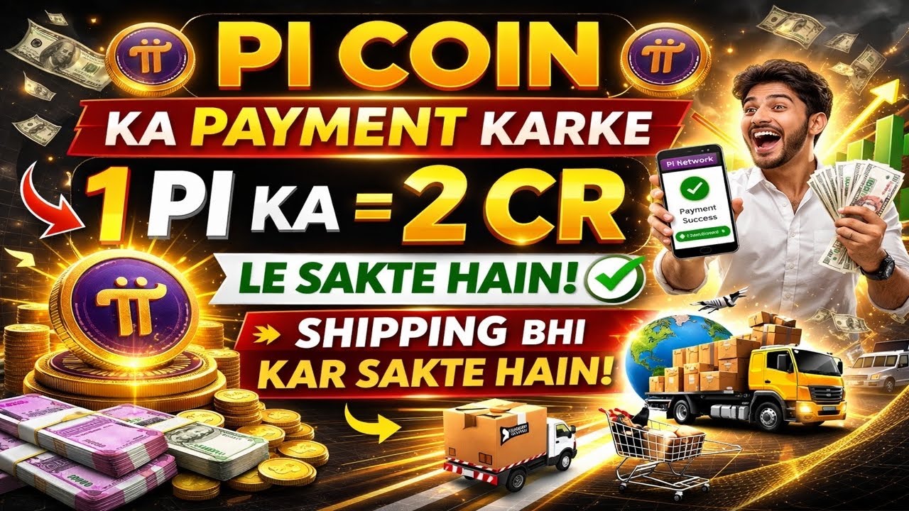 1 PI Coin = 2 Crore? 😱 Pi Coin Ka Payment Karke Shipping Bhi! Full Proof 2026