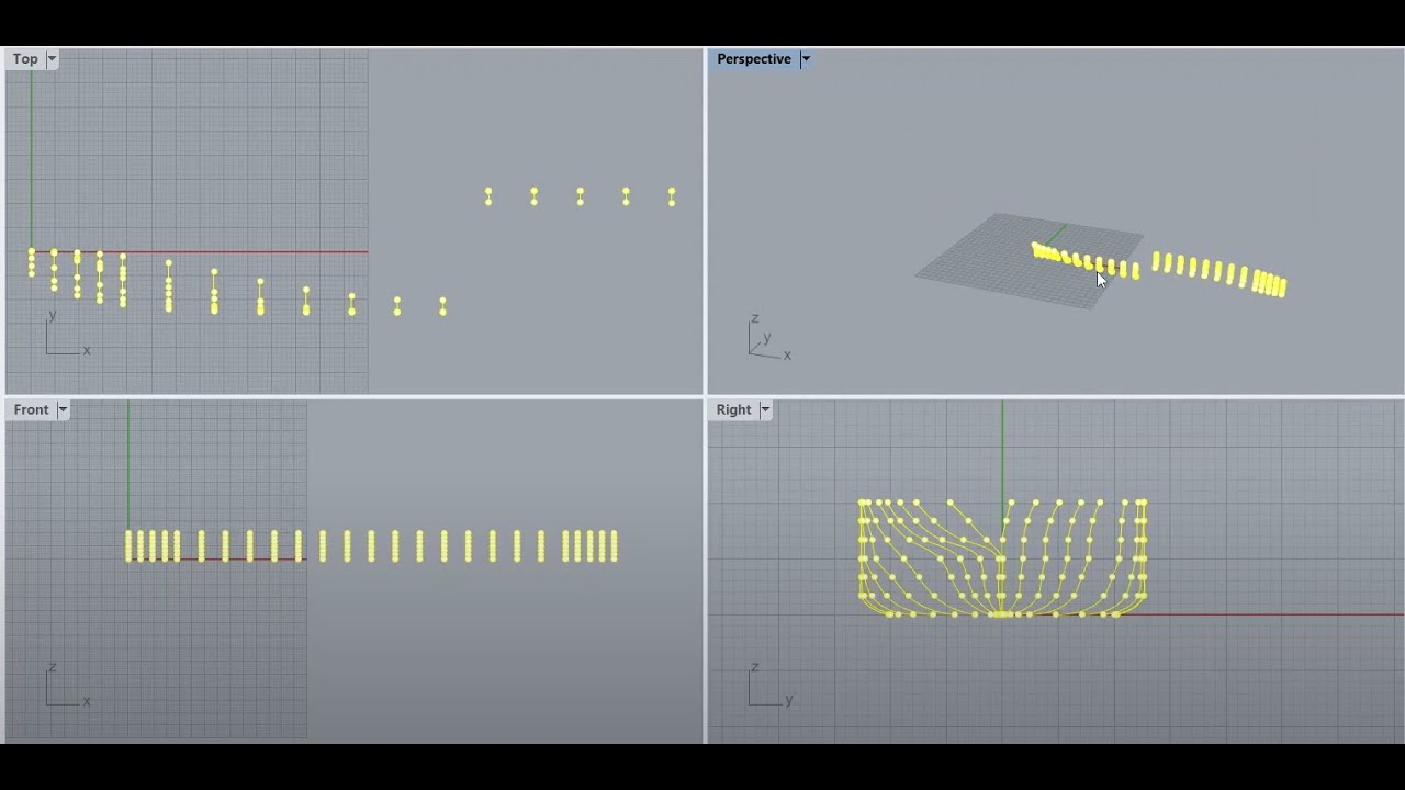 How to create LINES PLAN of a SHIP From OFFSET TABLE _ EXCEL || RHINO || AUTOCAD
