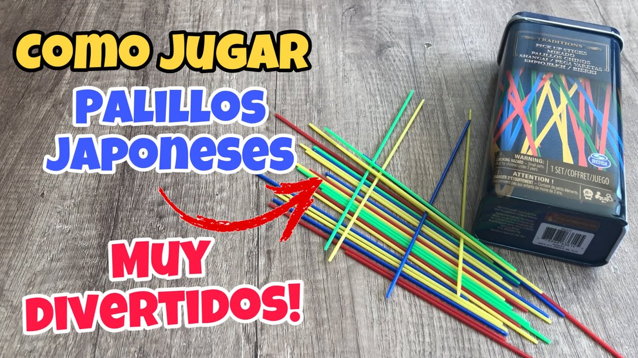 Palillos japoneses como jugar / como jugar palillos / palillos chinos / juegos de mesa /juegos