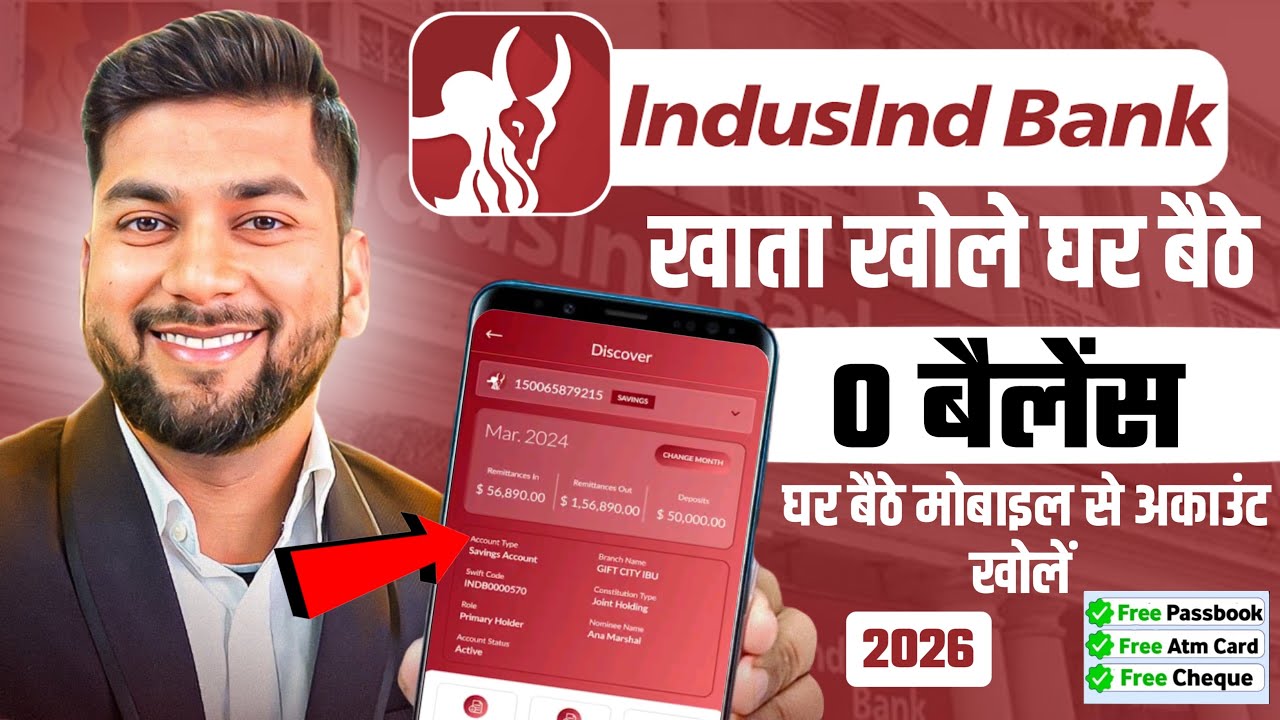 IndusInd Bank Account Opening Online 2025 | Indusind Bank Zero Balance Account Opening Online