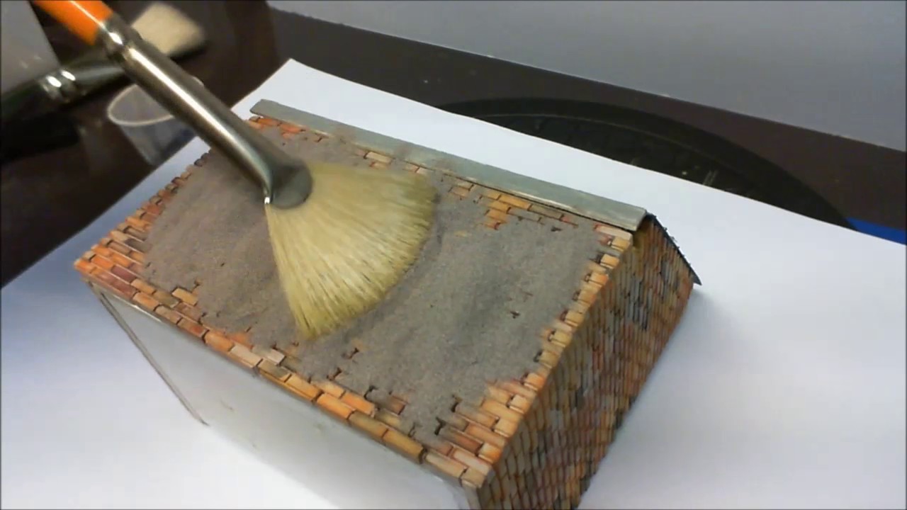 Grouting Bricks In 1/35 scale (I, Video 1 )