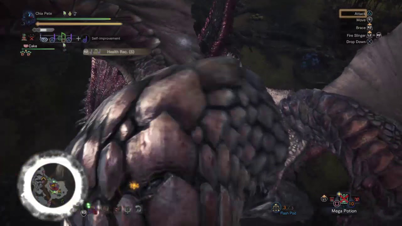 Mid-air mount from dismount: