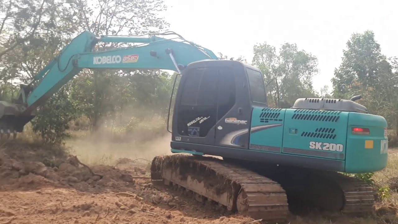 สุดคุ้มซื้อต่อมา 1.2ล้าน รับงานเคลียริ่ง kobelco sk200-8 super ยังเร็วจัด excavator EP.7971