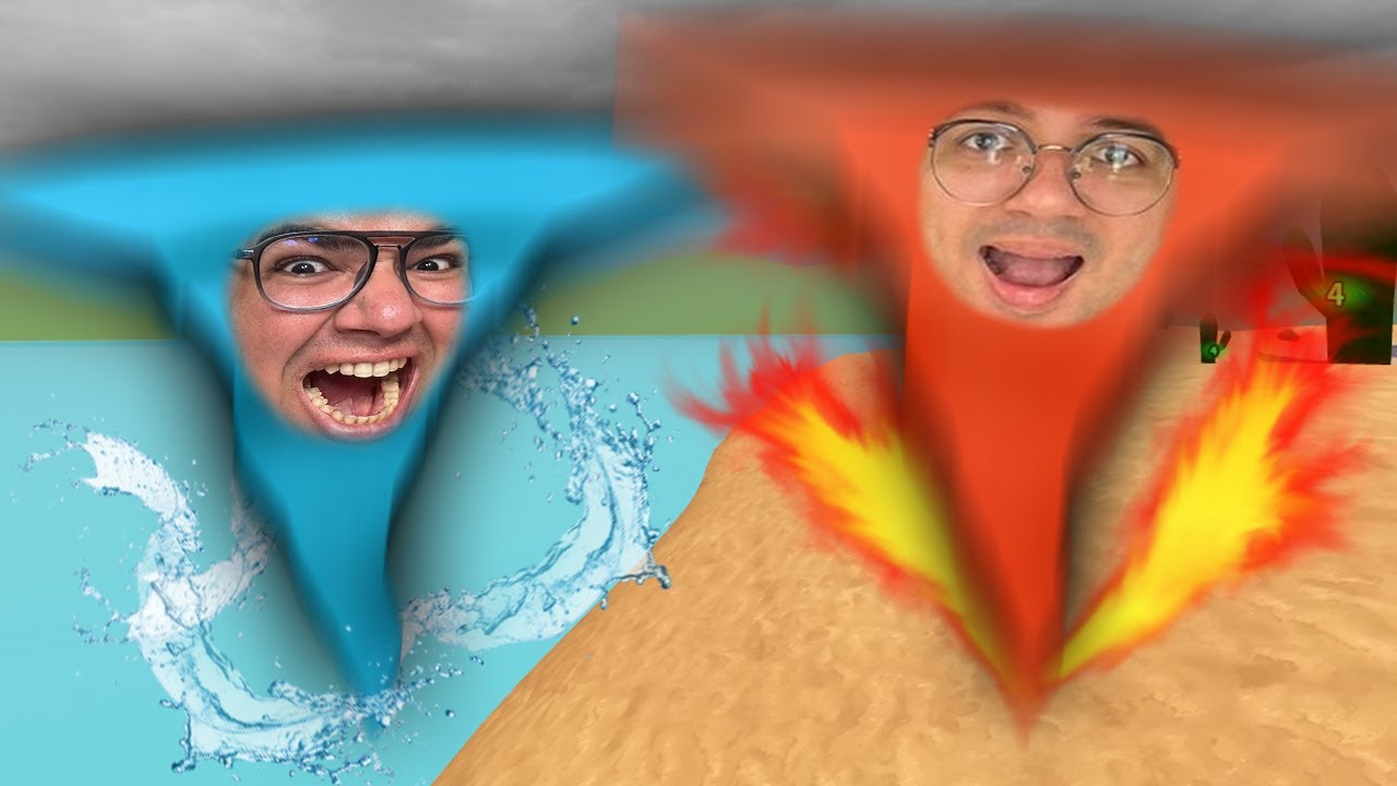 TORNADO DE ÁGUA vs TORNADO DE FOGO NO MEIO DA CIDADE!