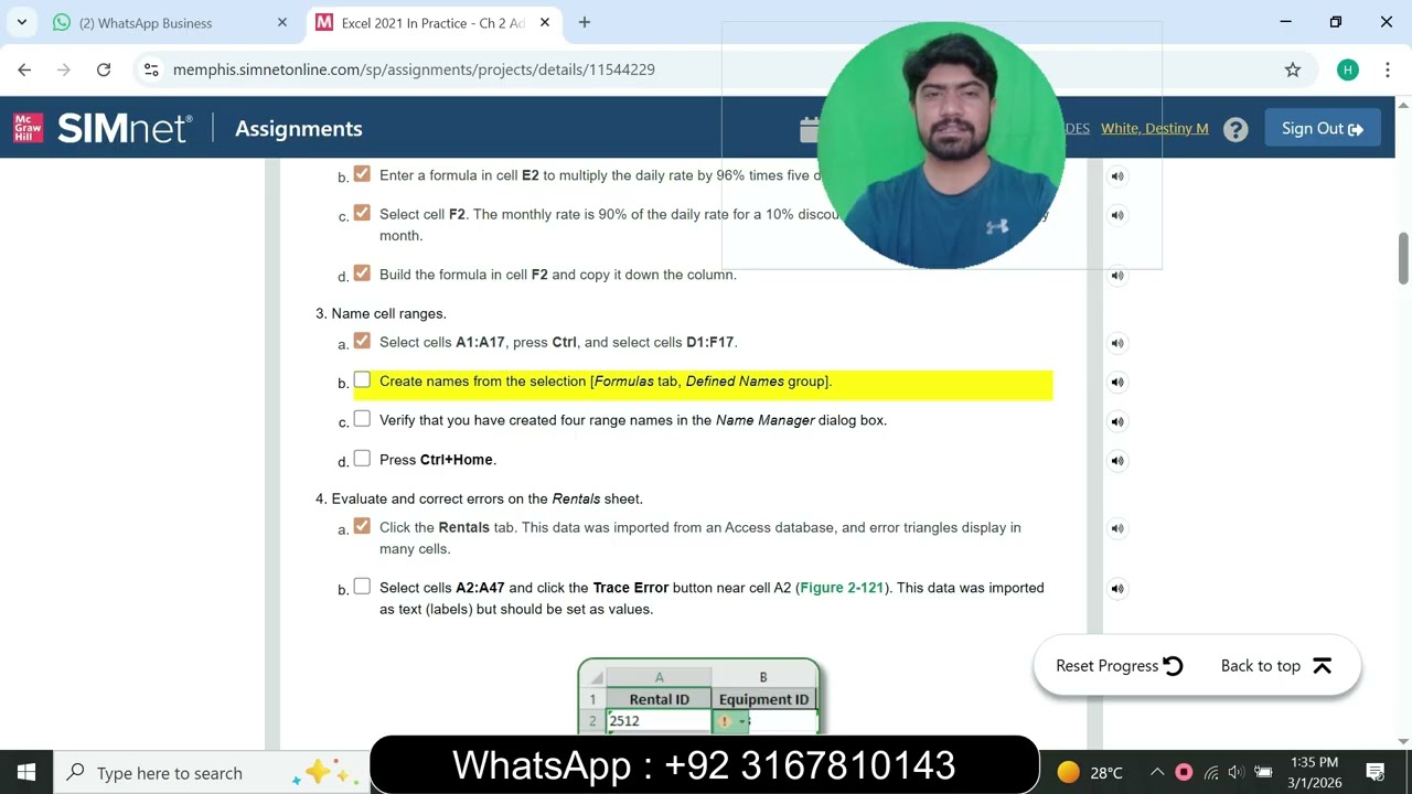 Excel 2021 In Practice - Ch 2 Advanced Project 2-7 | Excel 2021 In Practice - Ch 2 Advanced Project