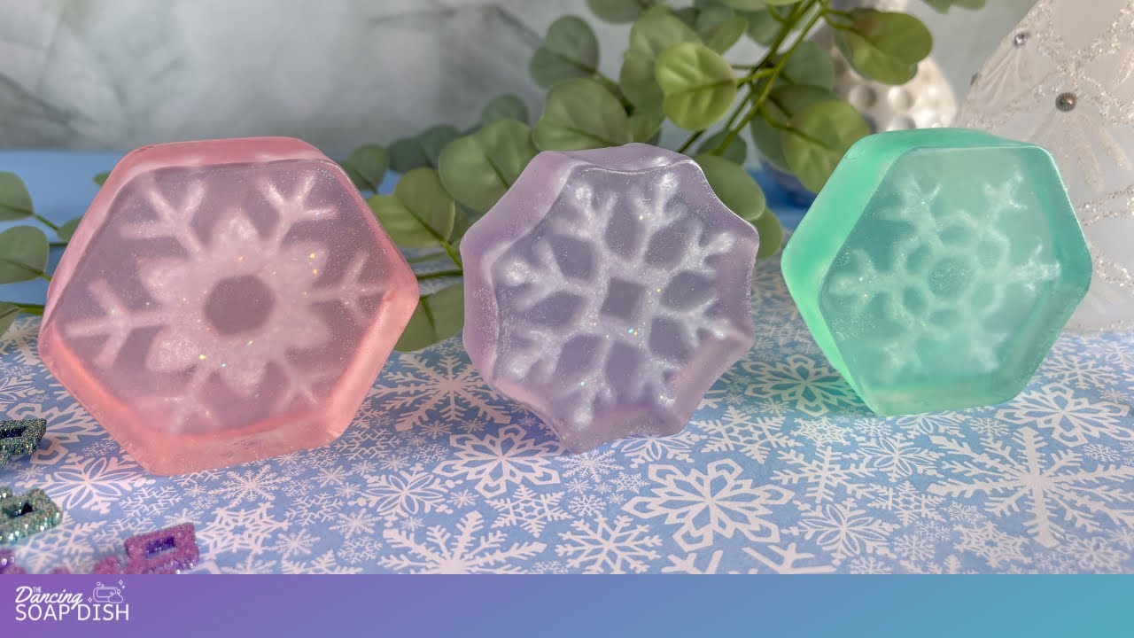 Frozen Fractal Melt and Pour Soap Tutorial / Half Mould Flip Technique Series