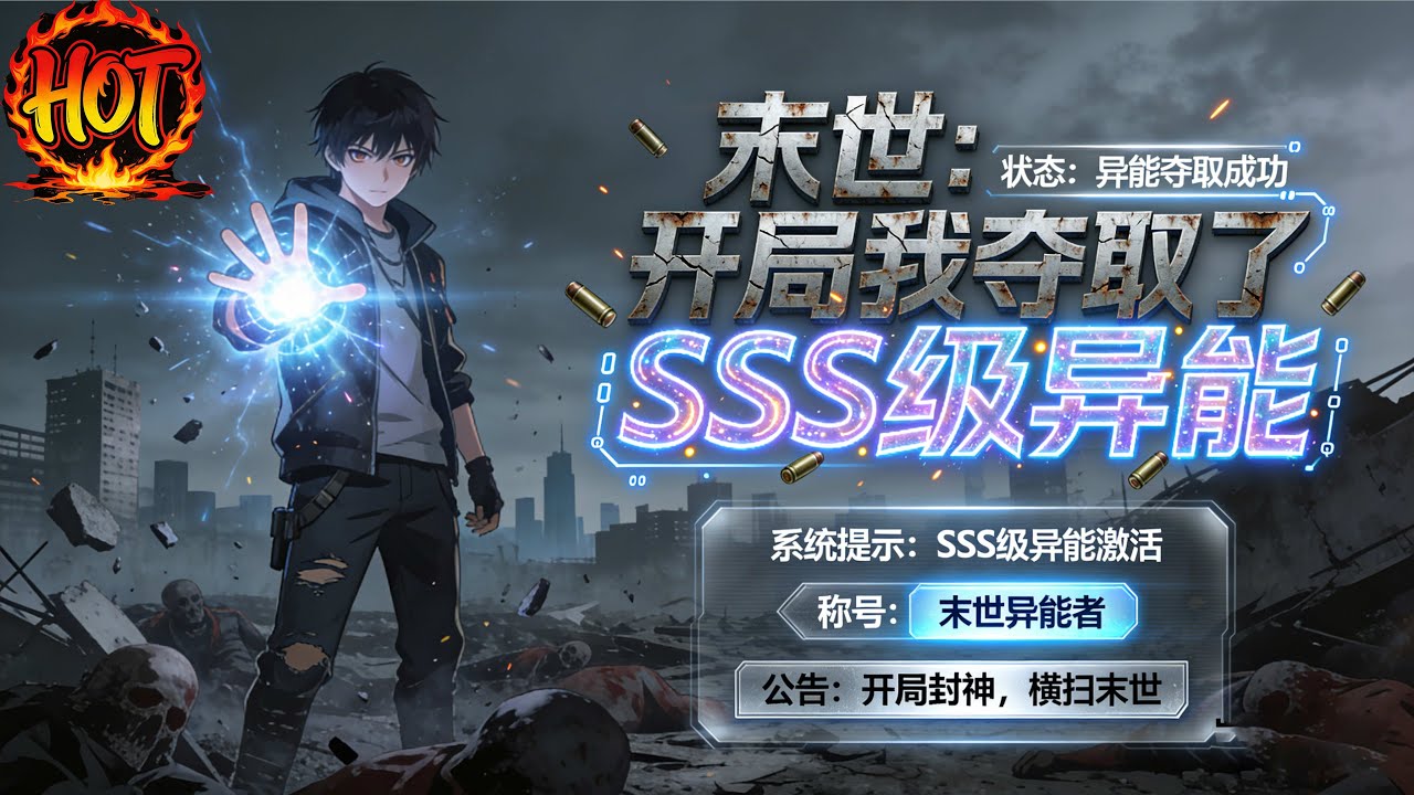 ✨【强推】《末世：开局我夺取了 SSS 级异能》1--90集末世降临，赵阴遭兄弟与义子背叛惨死，意外重生回到末世前一天。他凭借前世记忆囤货布局#穿越 #末世 #异能 ##动态漫画# 漫野推文