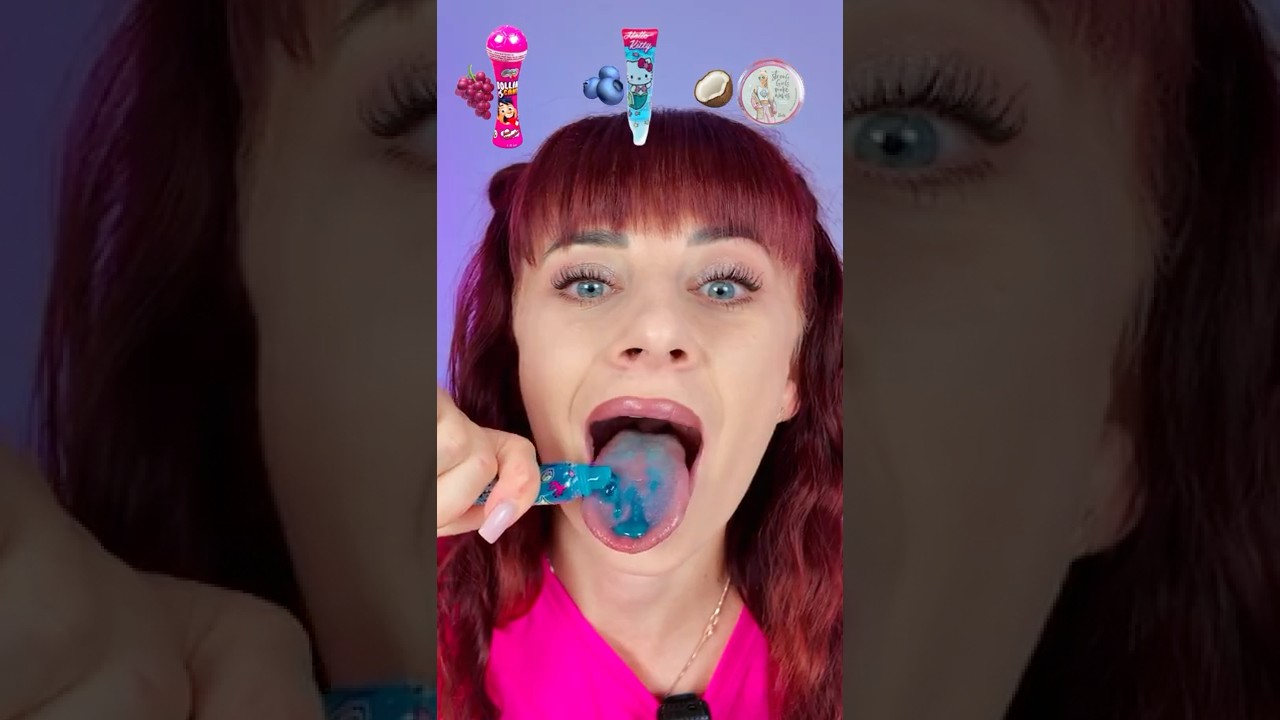 ASMR Roller Candy, Lips Gel Candy, Barbie Candy #asmr