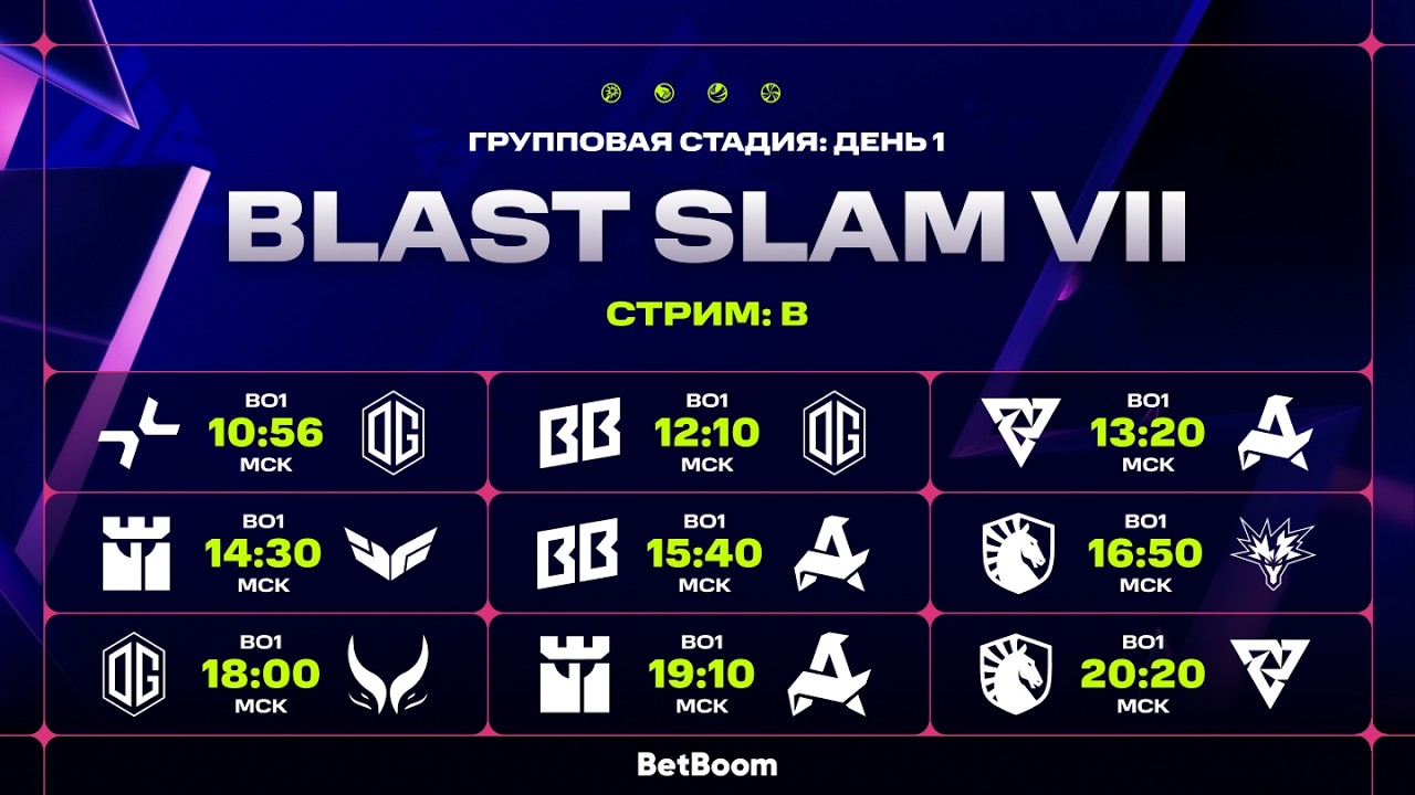 BLAST Slam VII, Online Group , Day 1 -  STREAM B