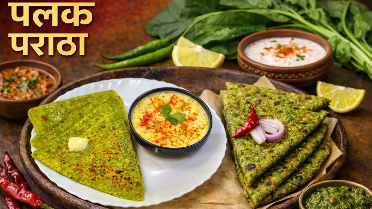 पालक पराठा बनाने की आसान रेसिपी 🥬 | Soft & Healthy Palak Paratha Recipe | Breakfast Idea