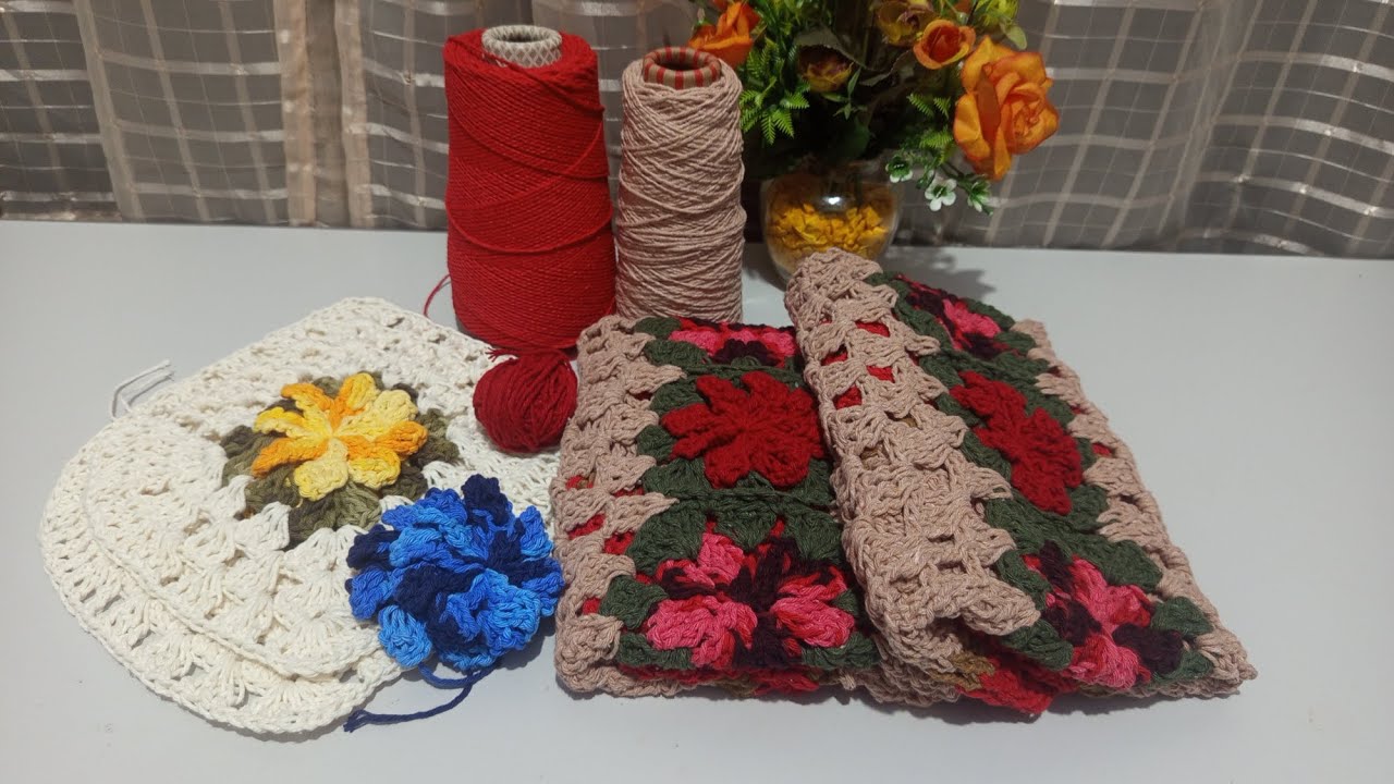 🚨🎯 Produção de tapetes rápido e econômico, lucro certo ✅#crochet #viral 