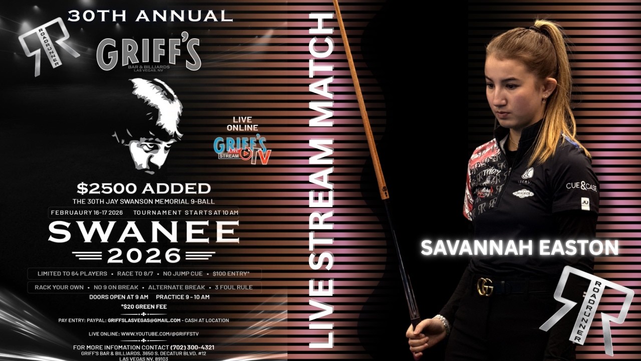 SAVANNAH EASTON vs RUBILEN AMIT | 2026 Swanee Memorial 9 Ball