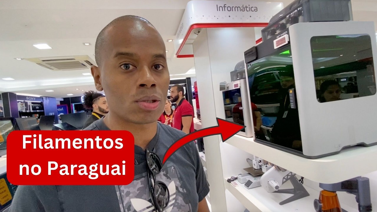FUI NO PARAGUAI BUSCAR FILAMENTOS PARA MINHA IMPRESSORA 3D E OLHA O PREÇO QUE PAGUEI