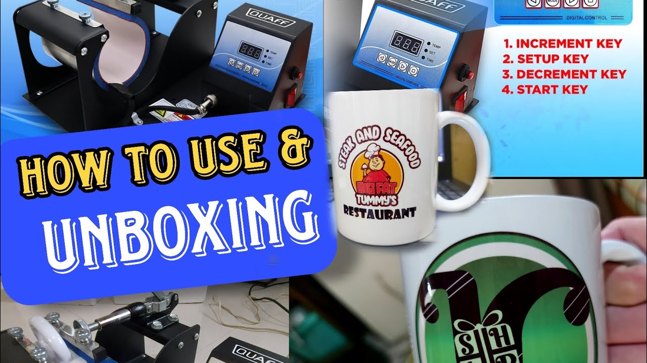 Unboxing, testing and How to use Quaff Mug press
