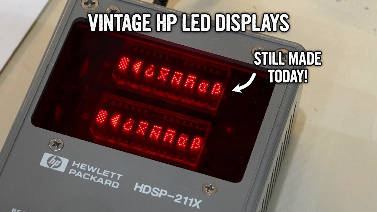 HDSP-2112 vintage LED "intelligent" displays