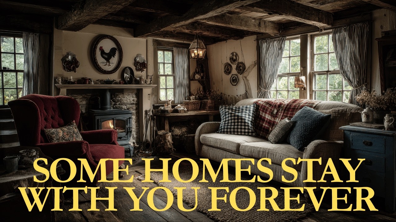 Why Colonial Blue & Rooster Motif Make This Country Cottage Americana So Addictive to Watch