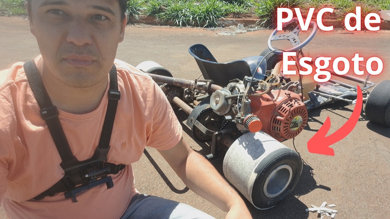 DIY: PVC Cano de Esgoto Vira Capa de Drift para as Rodas do Kart e Trike motorizado!