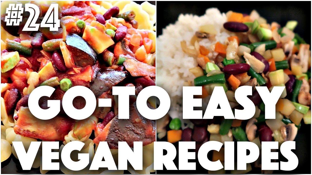 WHAT I EAT IN A DAY #24 (Easy, Vegan) | #24 (30 Videos in 30 Days) ♥ Cheap Lazy Vegan