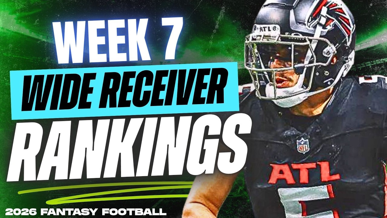 🔥 NEW TOP 36 WR RANKINGS for Week 7 Fantasy Football 🚀 | Fantasy Football Rankings