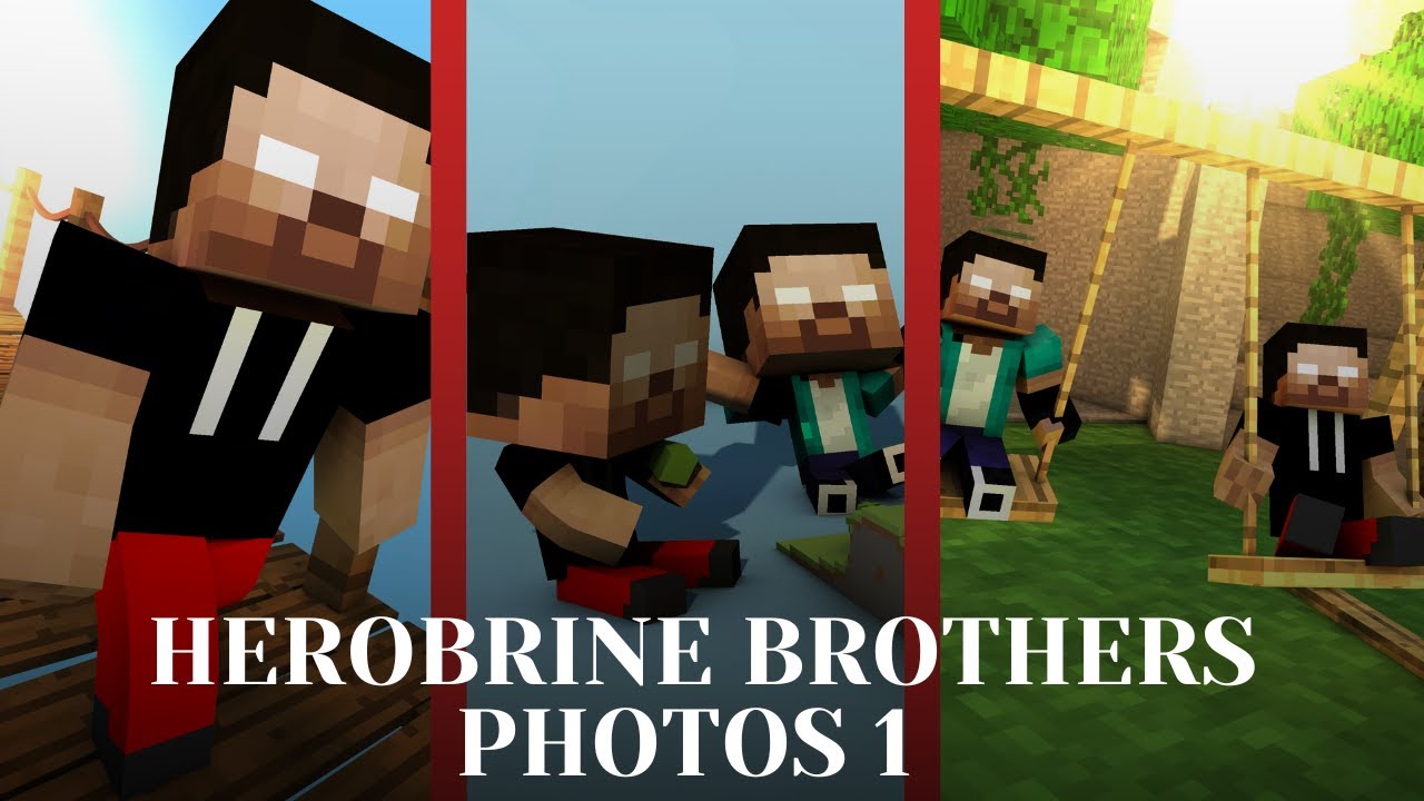 Herobrine brothers | Photos 1 | XDJames, JohanzCraft, KrmStudioZ, PlataBush, MonsterCrafters