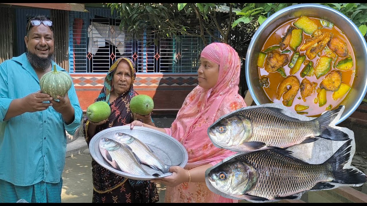 নদীর বড় সাইজের কাতলা মাছ রান্না করলো মিট কত দিয়ে খেয়ে মার মুখে হাসি খেয়ে কি বলল মা