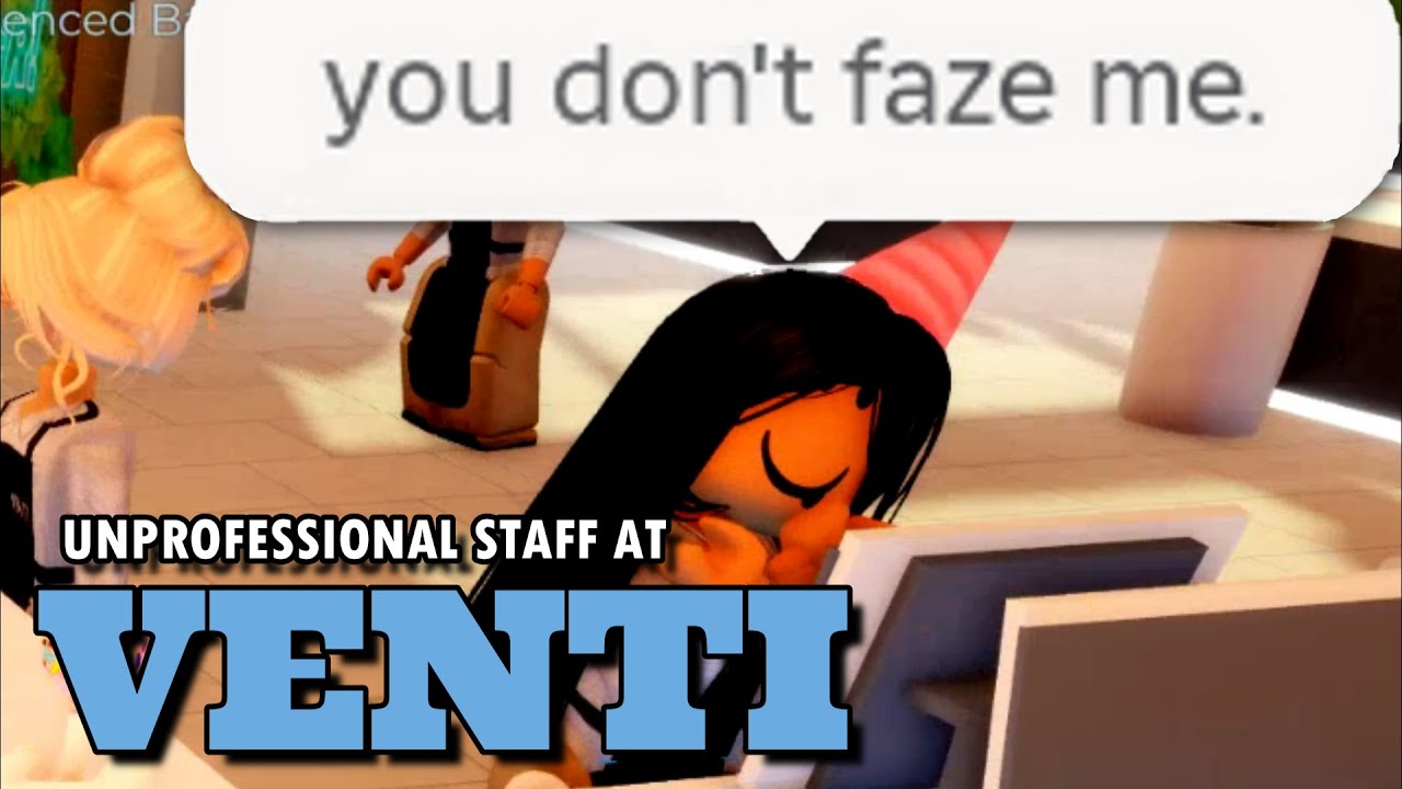 CATCHING UNPROFESSIONAL STAFF AT VENTI?! | Trolling at Venti Cafe | ROBLOX