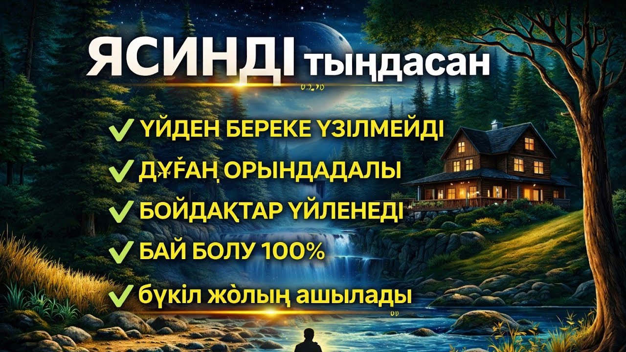 ЯСИН Үйіңізден береке үзілмейді, бай болу 100%, бүкіл дертке шипа Ясин сүресі 21;30☝️♥️