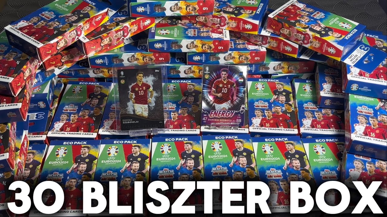 KIBONTUNK  *30 ECO blistert* az EURO 2024 MATCH ATTAX! (1080 Focis Kártya !