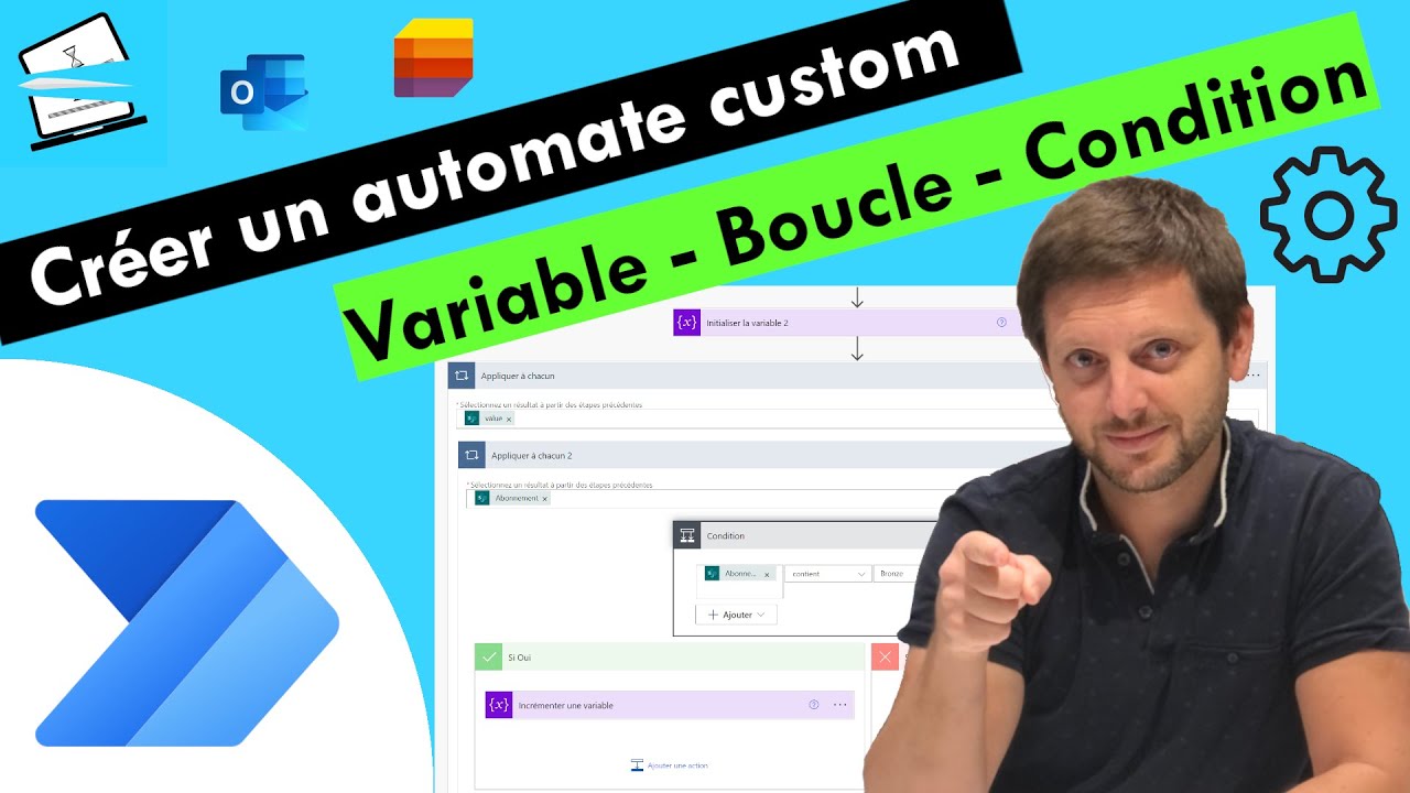 Utiliser des variables et des boucles dans Power Automate